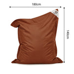 Fodera Pouf Galleggiante XXL 180x140 Terracotta - (Fodera da Riempire - Spécial Piscina)