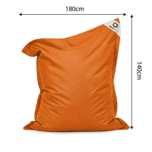 Pouf Galleggiante Gigante 180x140 Arancione - Piscina & XXL (Perle)
