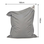 Pouf Galleggiante Gigante 180x140 Grigio Ciottolo - Piscina & XXL (Perle)