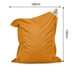 Fodera Pouf Galleggiante XXL 180x140 Giallo Miele - (Fodera da Riempire - Spécial Piscina)