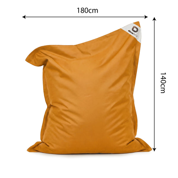 Fodera Pouf Galleggiante XXL 180x140 Giallo Miele - (Fodera da Riempire - Spécial Piscina)