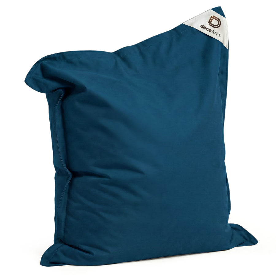 Fodera Pouf Gigante XXL 180x140 Blu Petrolio – foto 6