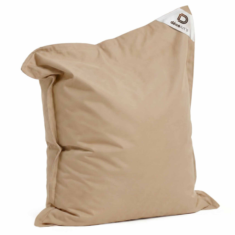 Pouf Gigante XXL 180x140 Beige, per interno, esterno e piscina