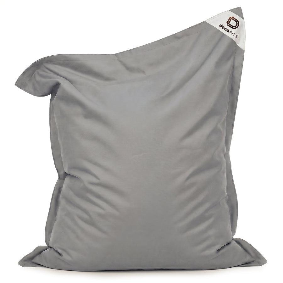 Fodera Pouf Gigante XXL 180x140 Grigio Ciottolo, tessuto anti-UV e idrorepellente