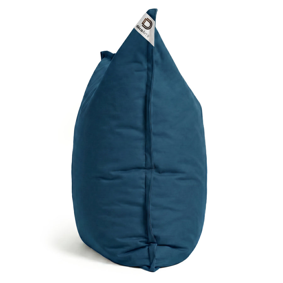 Pouf Gigante XXL 180x140 Blu Petrolio, impermeabile
