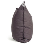 Housse de Pouf Géant XXL 180x140 Gris Carbone - vue latérale