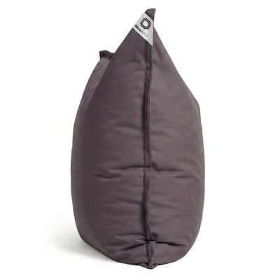 Housse de Pouf Géant XXL 180x140 Gris Carbone - vue latérale