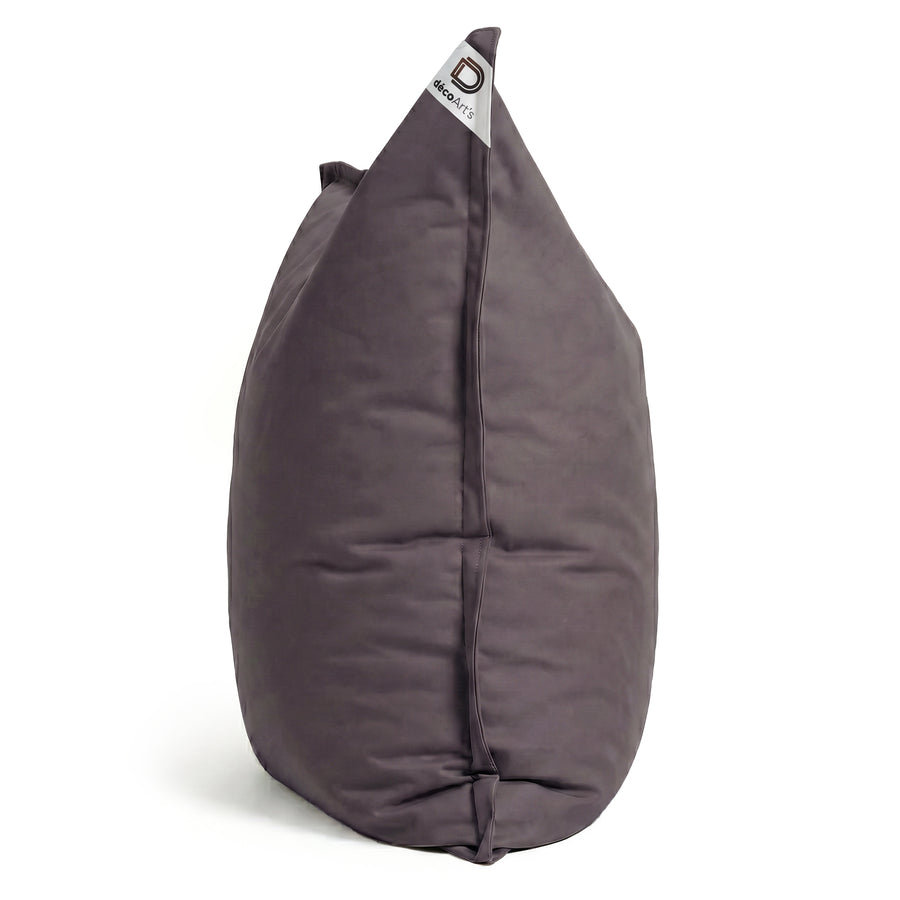 Fodera Pouf Gigante XXL 180x140 Grigio Carbone, tessuto in poliestere