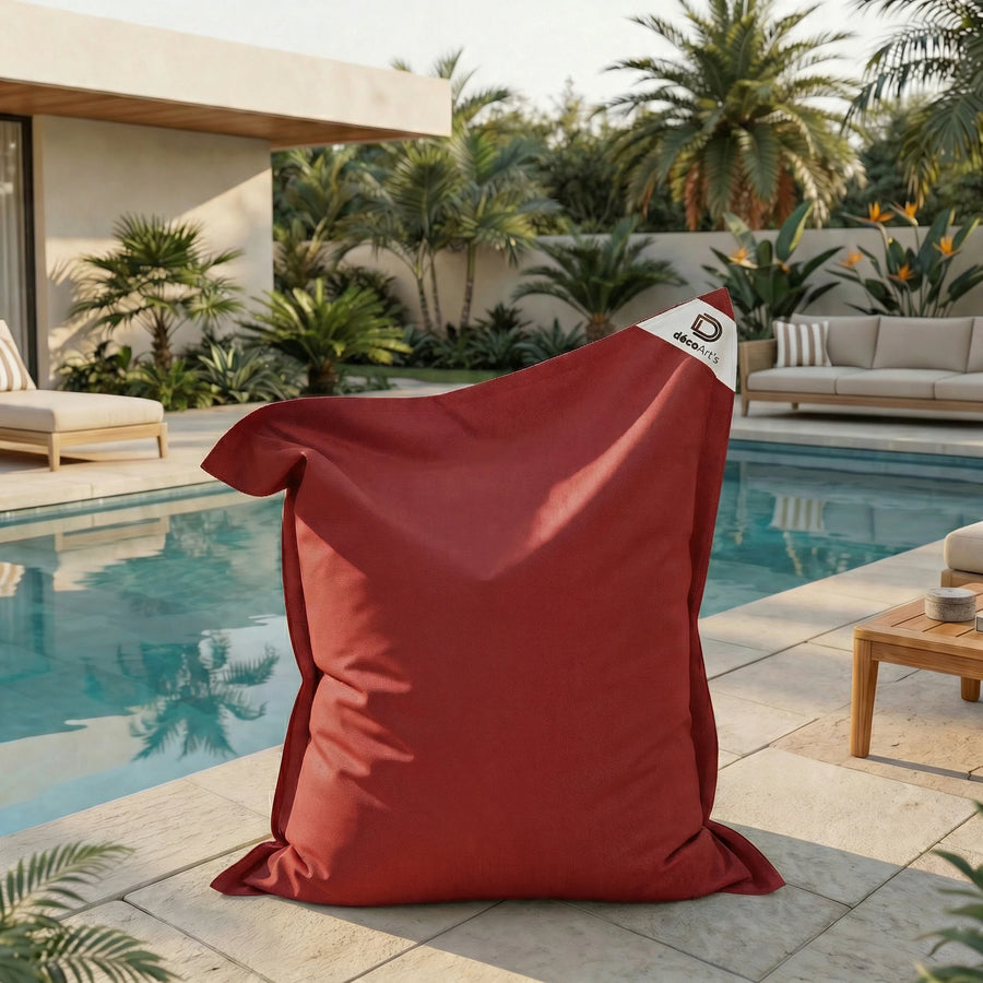 Fodera Pouf Gigante XXL 180x140 Rosso Peperoncino – foto 7