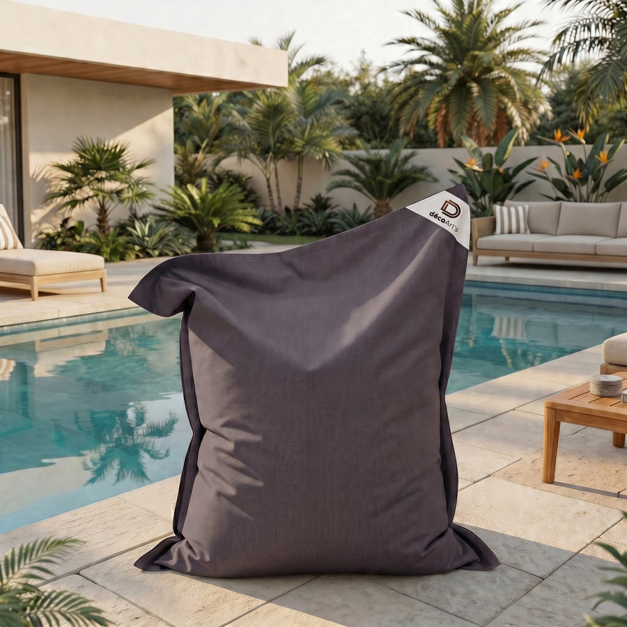 Fodera Pouf Gigante XXL 180x140 Grigio Carbone – foto 7