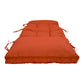 Coussin bain de soleil 185 x55cm Orange - Deco-arts.fr