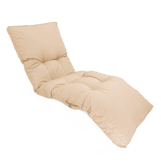 Cuscino per lettino prendisole 185 x55 cm Beige chiaro