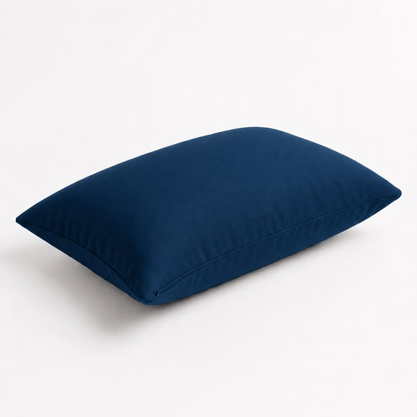 Set di 2 Cuscini d'Accento 60x35 Blu Petrolio - Decorazione Giardino & Sfoderabile