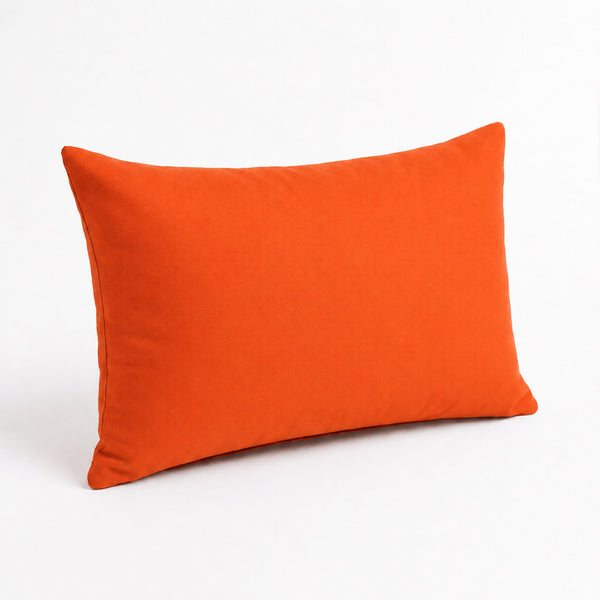Set di 2 Cuscini d'Accento 60x35 Arancione - Decorazione Giardino & Sfoderabile