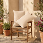 Set di 2 Cuscini d'Accento 60x35 Beige - Decorazione Giardino & Sfoderabile