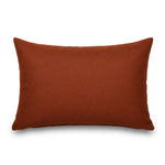Set di 2 Cuscini d'Accento 60x35 Terracotta - Decorazione Giardino & Sfoderabile