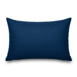 Set di 2 Cuscini d'Accento 60x35 Blu Petrolio - Decorazione Giardino & Sfoderabile