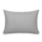 Set di 2 Cuscini d'Accento 60x35 Grigio Ciottolo - Decorazione Giardino & Sfoderabile