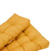 Lot coussins extérieur pour palette jaune miel 120x80 Imperméables Anti-UV DECOARTS - Deco-arts.fr