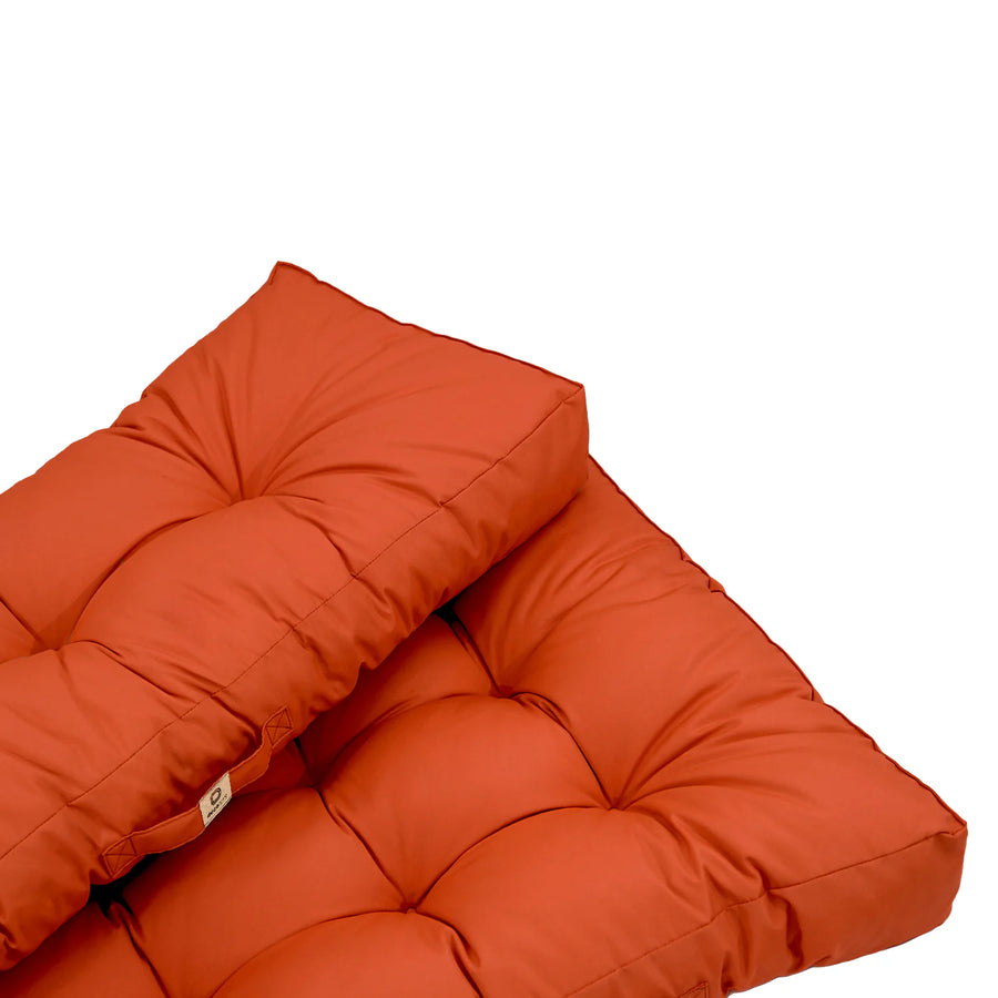 Set Cuscini Pallet 120x80 Arancione, tessuto in poliestere
