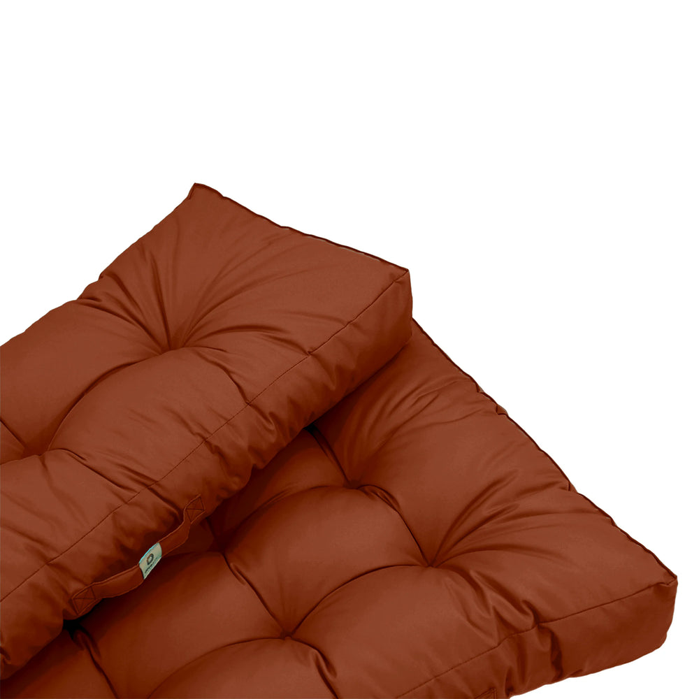 Set Cuscini Pallet 120x80 Terracotta, tessuto in poliestere