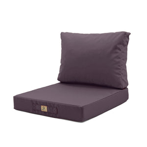 Set Cuscini Salotto da Giardino 50x60 Grigio Carbone - Larghezza 60 cm (Seduta + Schienale)