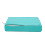 Blue Caribbean 50x60 cm garden sofa cushions for chairs and sofas with seat and backrest, ideal for outdoor lounge areas.