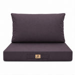 Set Cuscini Salotto da Giardino 60x70 Grigio Carbone - Sfoderabile & Anti-UV (Seduta + Schienale)