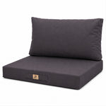 Set Cuscini Salotto da Giardino 60x70 Grigio Carbone - Sfoderabile & Anti-UV (Seduta + Schienale)