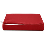 Set Cuscini Salotto da Giardino 60x70 Rosso - Sfoderabile & Anti-UV (Seduta + Schienale)