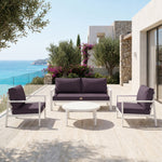 Set Cuscini Salotto da Giardino 60x60 Grigio Carbone - Sfoderabile & Anti-UV (Seduta + Schienale)