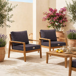 Set Cuscini Salotto da Giardino 60x60 Grigio Carbone - Sfoderabile & Anti-UV (Seduta + Schienale)