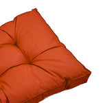 Coussins pour salon de jardin capitonné 60x60cm orange - Deco-arts.fr