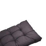 Coussins capitonnés gris carbone pour banquette, épais 15cm, avec 1 assise et 2 dossiers, pour fauteuils et canapés.