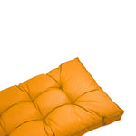 Coussins pour salon de jardin capitonné 120x60cm jaune - Deco-arts.fr