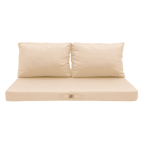 Cuscini per salotto da giardino sfoderabili 100x50cm Beige