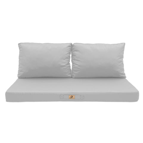 Cuscini per salotto da giardino sfoderabili 120x60cm Grigio ciottolo