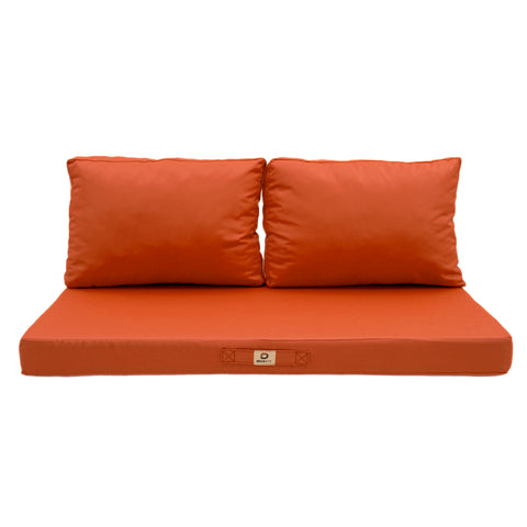 Cuscini per salotto da giardino sfoderabili 120x60cm Arancione