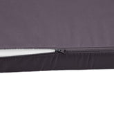 Coussins pour salon de jardin déhoussable 120x60cm Gris carbone - Deco-arts.fr