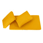 Set Cuscini Salotto da Giardino 120x60 Giallo - Sfoderabile & Anti-UV (1 Seduta + 2 Schienali)