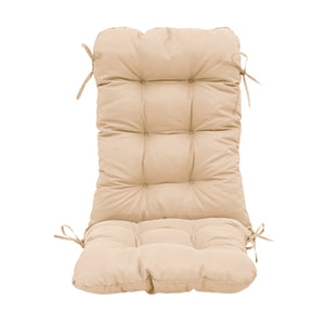 Cuscino Sedia con Schienale Alto 120x50 Beige - Trapuntato (Comfort 8cm)