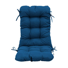 Cuscino per sedia con schienale - Capitonné - 50x120x8cm - Blu petrolio