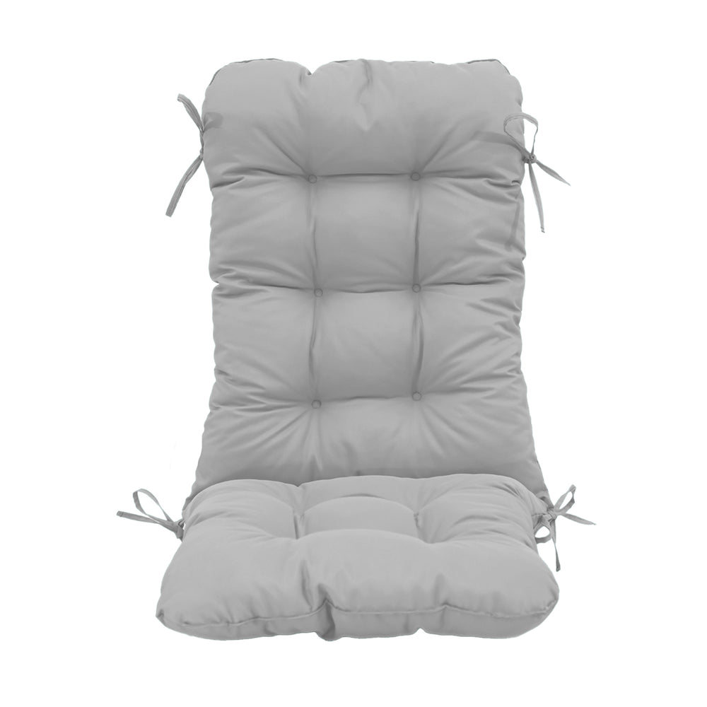 Cuscino Sedia con Schienale Alto 120x50 Grigio Ciottolo, spessore 8 cm