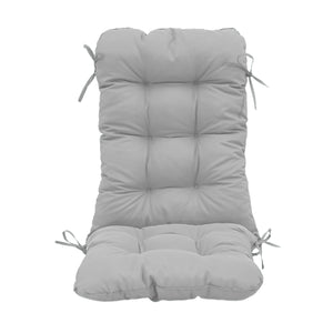 Cuscino Sedia con Schienale Alto 120x50 Grigio Ciottolo - Trapuntato (Comfort 8cm)
