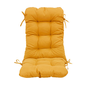 Cuscino Sedia con Schienale Alto 120x50 Giallo - Trapuntato (Comfort 8cm)