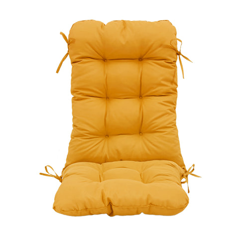 Cuscino per sedia con schienale - Capitonné - 50x120x8cm - Giallo
