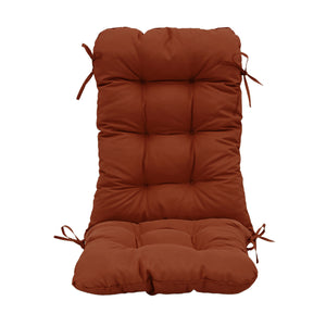 Cuscino Sedia con Schienale Alto 120x50 Terracotta - Trapuntato (Comfort 8cm)