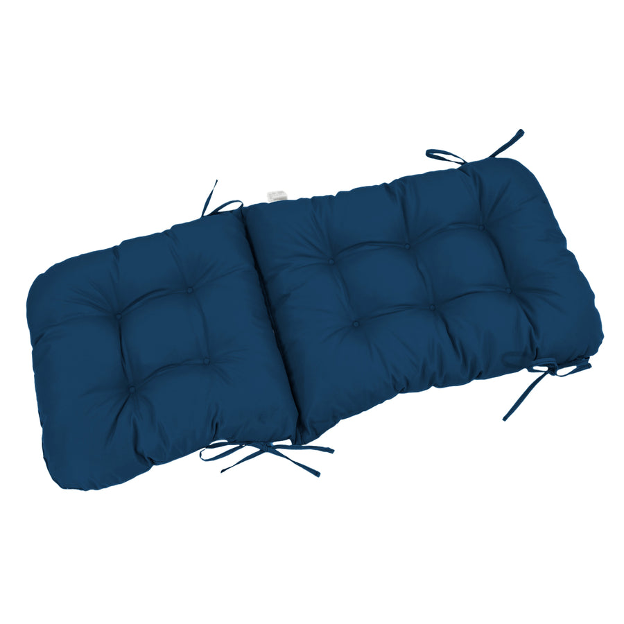 Cuscino Sedia con Schienale Alto 120x50 Blu Petrolio – foto 6