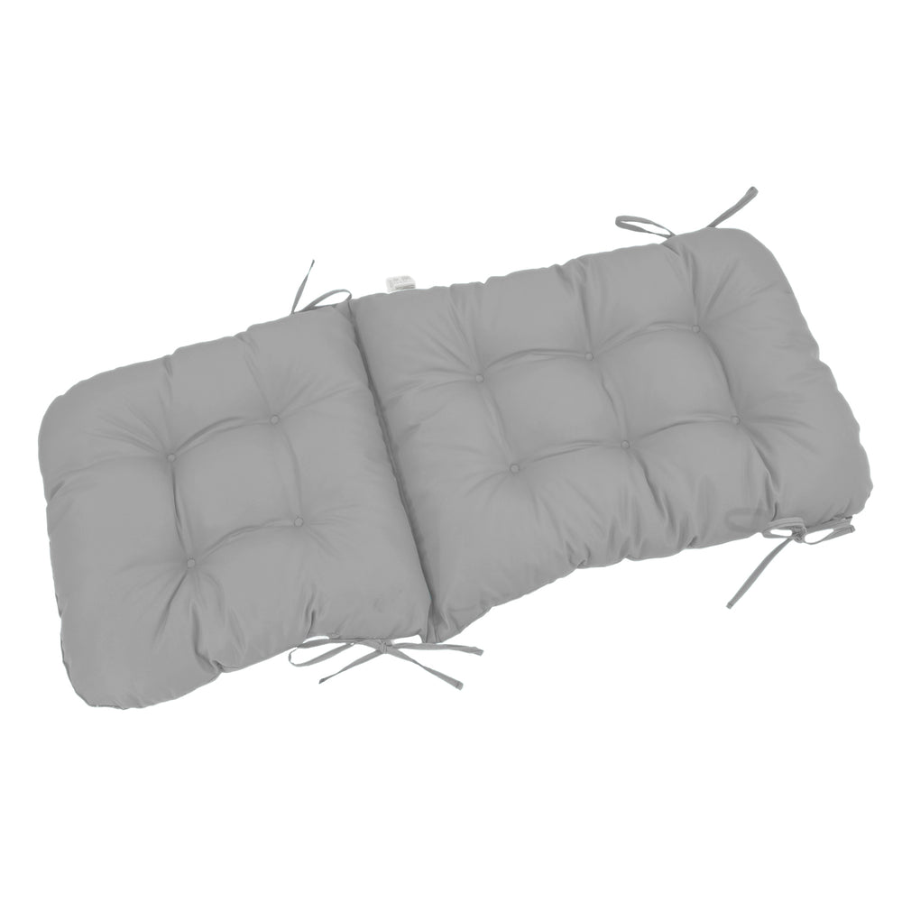 Cuscino Sedia con Schienale Alto 120x50 Grigio Ciottolo – foto 7
