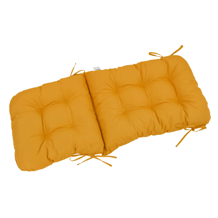 Cuscino Sedia con Schienale Alto 120x50 Giallo – foto 7